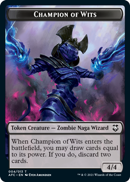Illusion // Champion of Wits Card Back