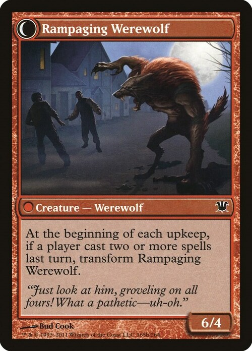 Tormented Pariah // Rampaging Werewolf Card Back