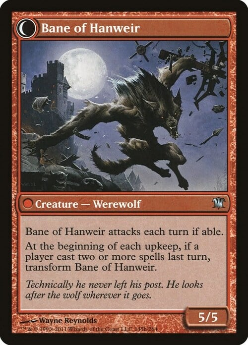 Sentinella di Hanweir // Flagello di Hanweir Card Back
