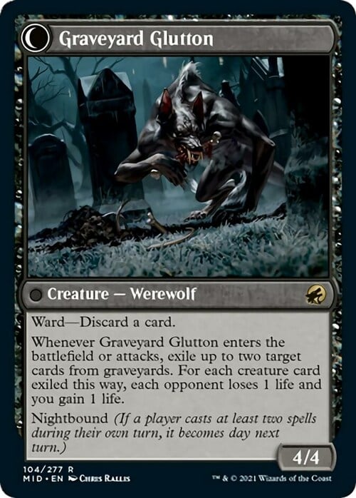 Graveyard Trespasser // Graveyard Glutton Card Back