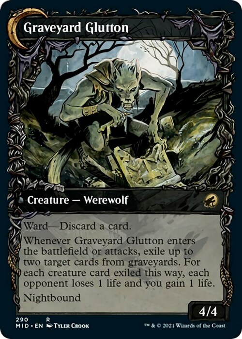 Graveyard Trespasser // Graveyard Glutton Card Back