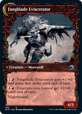 Fangblade Brigand // Fangblade Eviscerator Card Back
