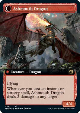 Smoldering Egg // Ashmouth Dragon Card Back