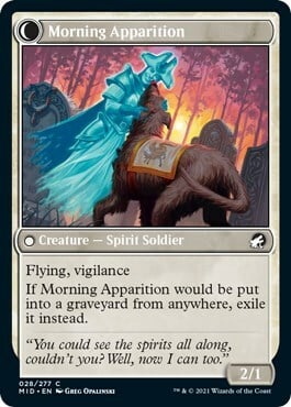 Mourning Patrol // Morning Apparition Card Back