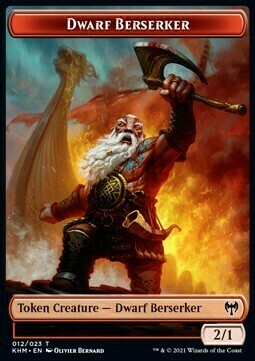 Kaya the Inexorable Emblem // Dwarf Berserker Card Back