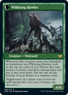 Howlpack Piper // Wildsong Howler Card Back