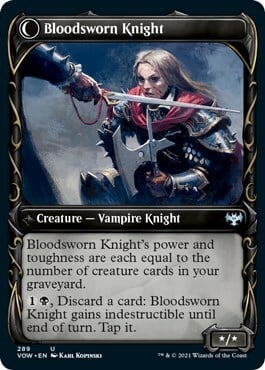 Bloodsworn Squire // Bloodsworn Knight Card Back
