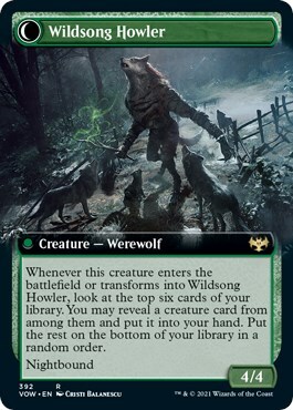 Howlpack Piper // Wildsong Howler Card Back