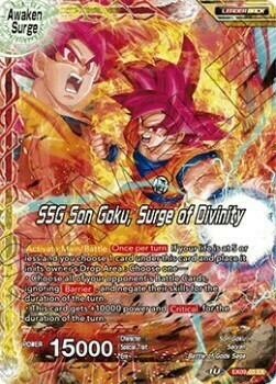 Super Saiyan Son Goku // SSG Son Goku, Surge of Divinity Card Back