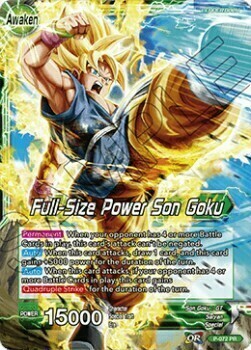 Son Goku // Full-Size Power Son Goku Card Back