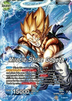 Son Goku & Vegeta // Miracle Strike Gogeta Card Back