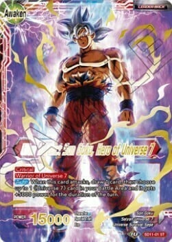 Son Goku // Ultra Instinct Son Goku, Hero of Universe 7 Card Back