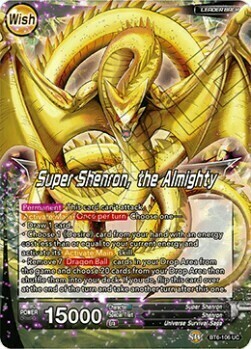 Le Super Dragon Ball // Super Shenron, l'Onnipotente Card Back