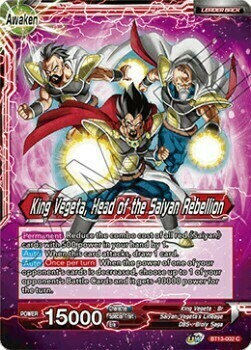 King Vegeta // King Vegeta, Head of the Saiyan Rebellion Card Back