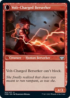 Voltaic Visionary // Volt-Charged Berserker Card Back