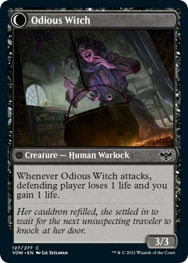 Ragged Recluse // Odious Witch Card Back