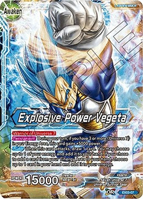 Vegeta // Explosive Power Vegeta Card Back