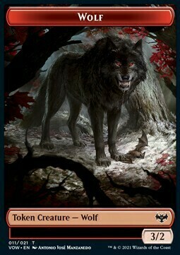 Treasure Token // Wolf Card Back