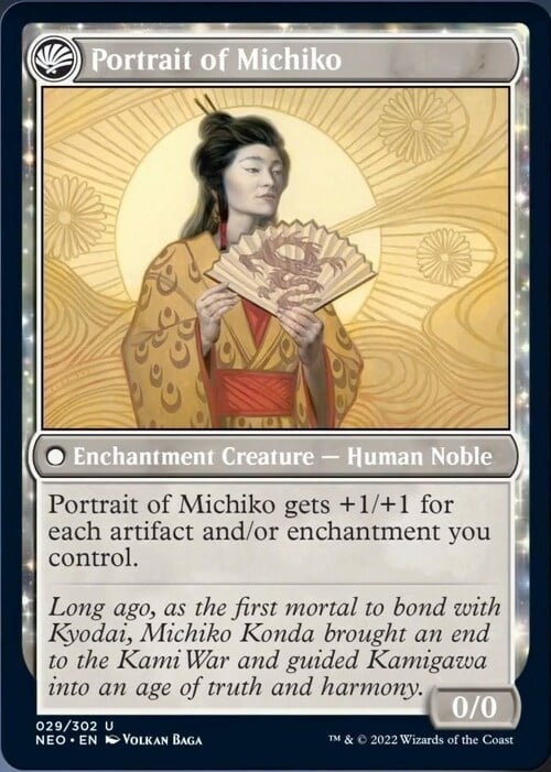 Michiko's Reign of Truth // Portrait of Michiko Card Back