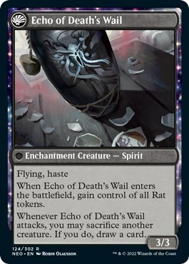 Tribute to Horobi // Echo of Death's Wail Card Back