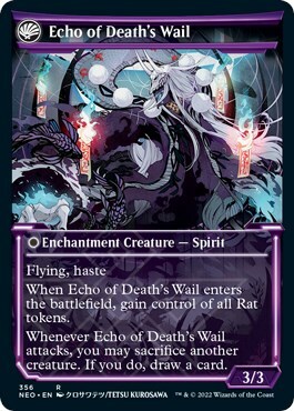 Tribute to Horobi // Echo of Death's Wail Card Back