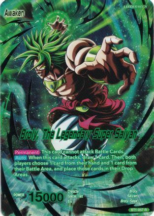 Broly // Broly, The Legendary Super Saiyan Card Back