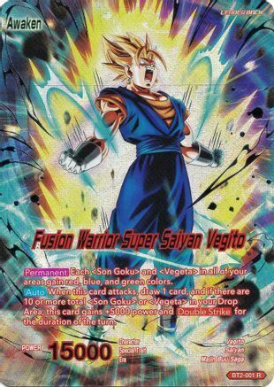 Vegito // Fusion Warrior Super Saiyan Vegito Card Back