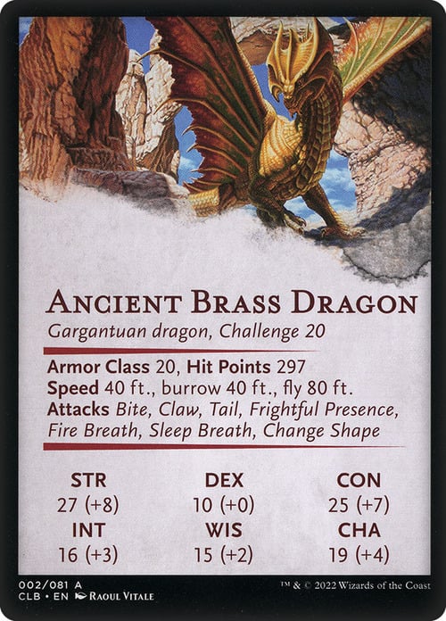 Art Series: Ancient Brass Dragon Parte Posterior
