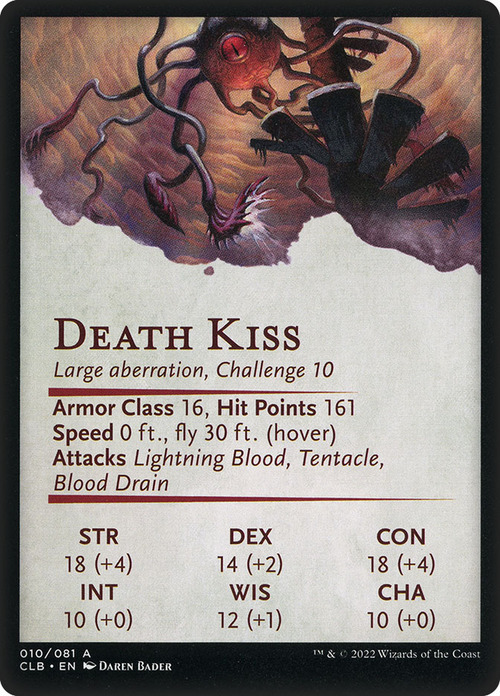 Art Series: Death Kiss Card Back
