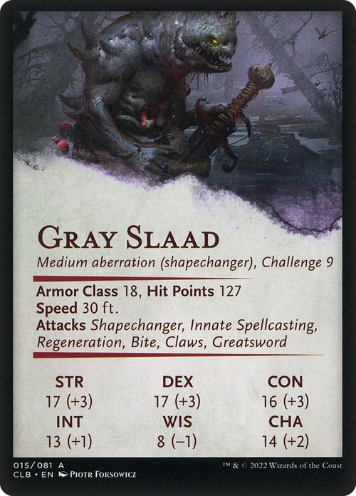 Art Series: Gray Slaad Card Back