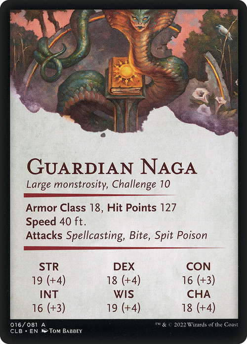 Art Series: Guardian Naga Card Back
