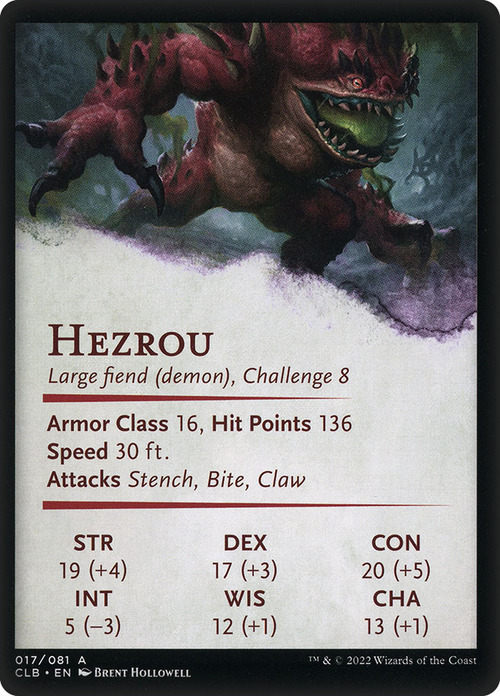 Art Series: Hezrou Card Back
