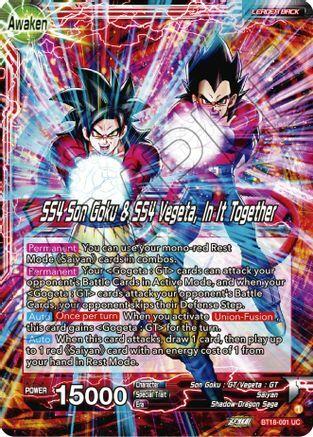 Son Goku & Vegeta // SS4 Son Goku & SS4 Vegeta, In It Together Card Back