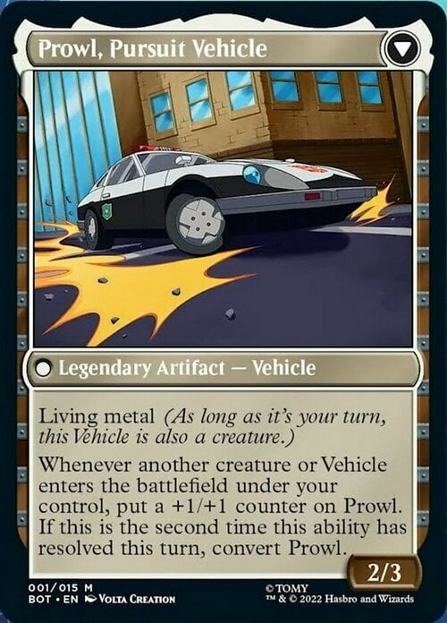 Prowl, Stoic Strategist // Prowl, Pursuit Vehicle Card Back