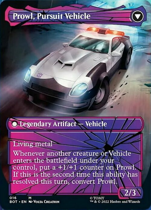 Prowl, Stoic Strategist // Prowl, Pursuit Vehicle Card Back