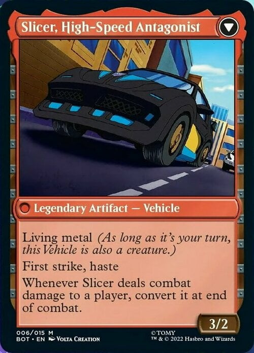 Slicer, Hired Muscle // Slicer, High-Speed Antagonist Card Back