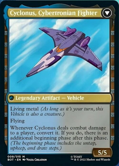 Cyclonus, the Saboteur // Cyclonus, Cybertronian Fighter Card Back