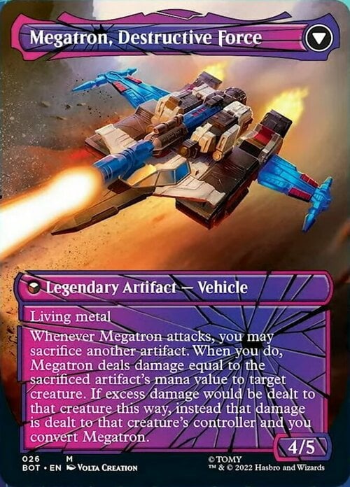 Megatron, Tyrant // Megatron, Destructive Force Card Back