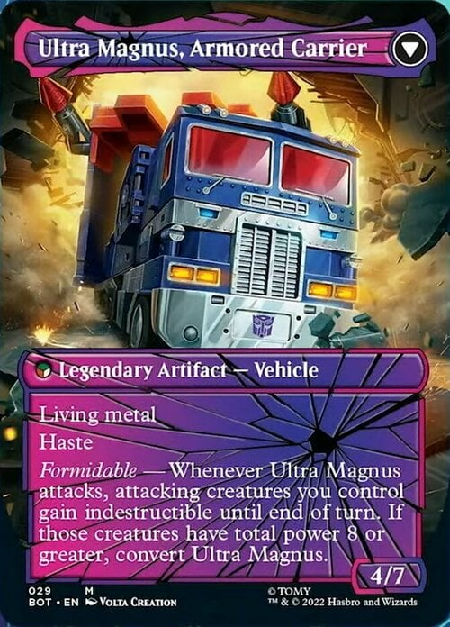 Ultra Magnus, Tactician // Ultra Magnus, Armored Carrier Parte Posterior