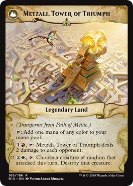Path of Mettle // Metzali, Tower of Triumph Card Back