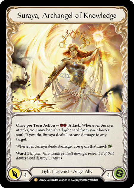 Invoke Suraya // Suraya, Archangel of Knowledge Card Back