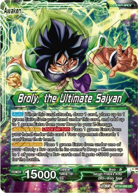 Broly // Broly, the Ultimate Saiyan Card Back