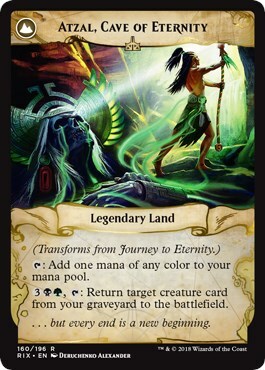Journey to Eternity // Atzal, Cave of Eternity Card Back