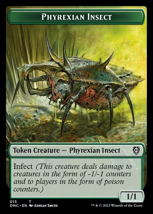 Phyrexian Wurm // Phyrexian Insect Card Back