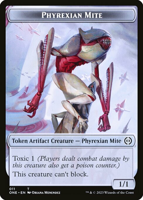 Phyrexian Goblin // Phyrexian Mite Card Back