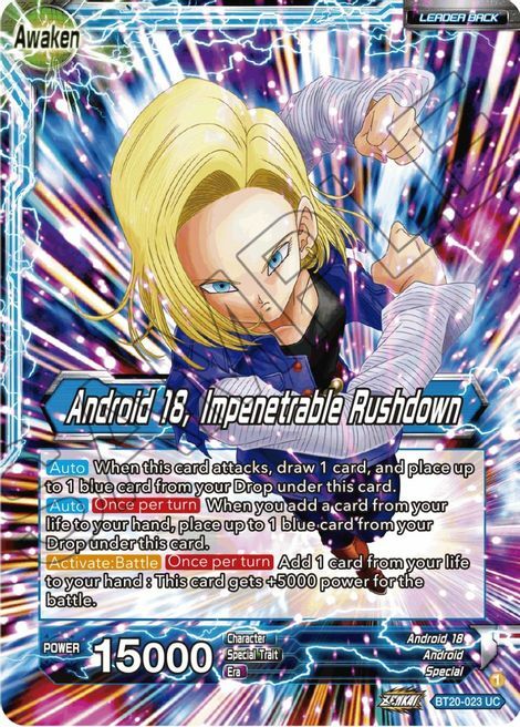 Android 18 // Android 18, Impenetrable Rushdown Card Back