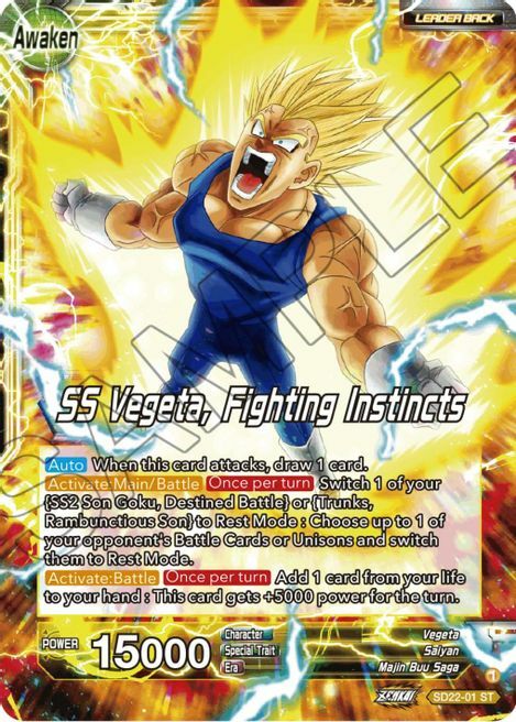 Vegeta // SS Vegeta, Fighting Instincts Card Back
