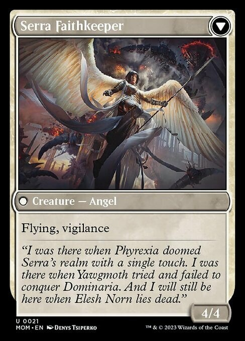Invasion of Dominaria // Serra Faithkeeper Card Back