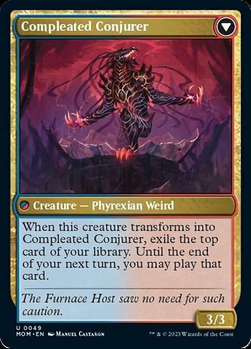 Captive Weird // Compleated Conjurer Card Back