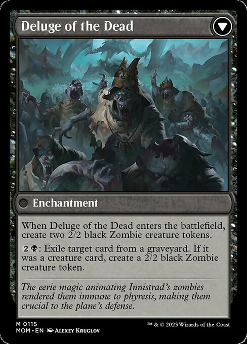 Invasion of Innistrad // Deluge of the Dead Card Back